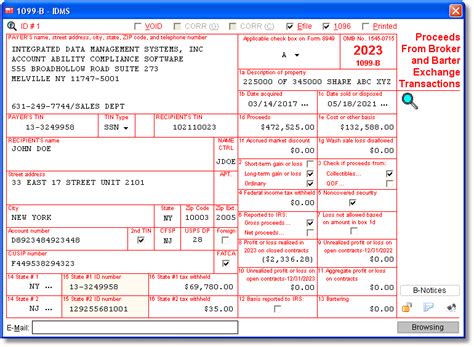 1099-B Form