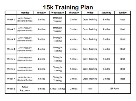 15K Training Plan