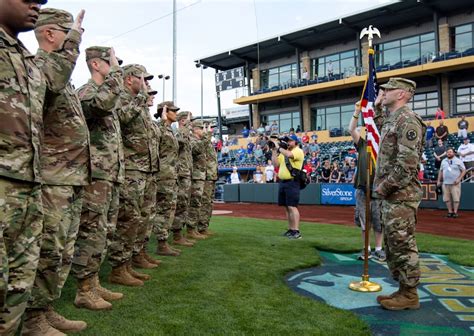 A 19 Delta Army team during a ceremony