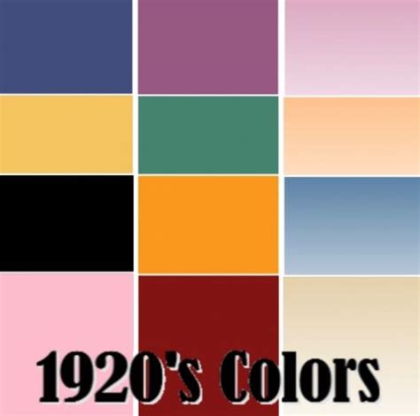 1920s Glamour Colors