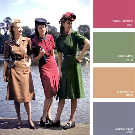 1940s Color Palette Inspiration And Ideas