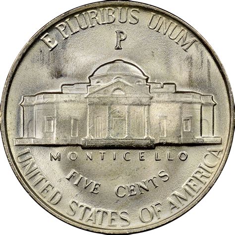 1945 P Nickel Image 5