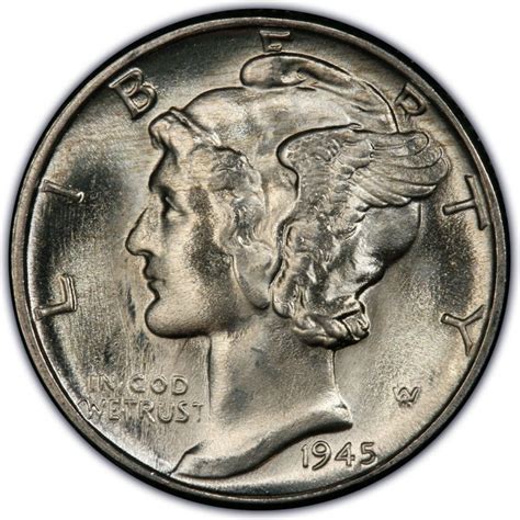 1945 US dime collectibility