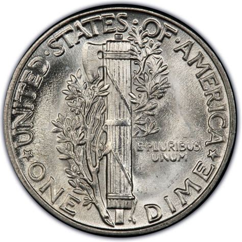 1945 US dime design variations