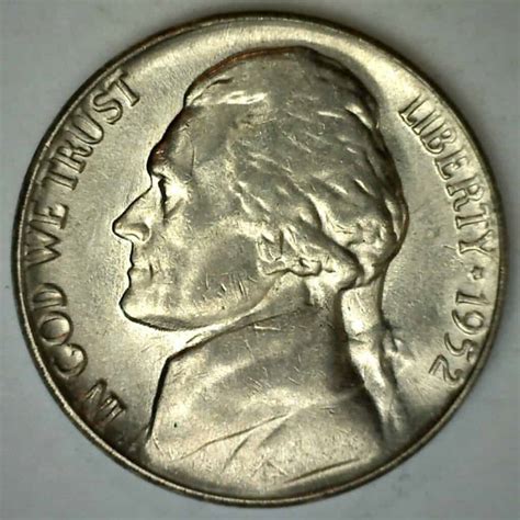 Image of 1952 nickel error coins