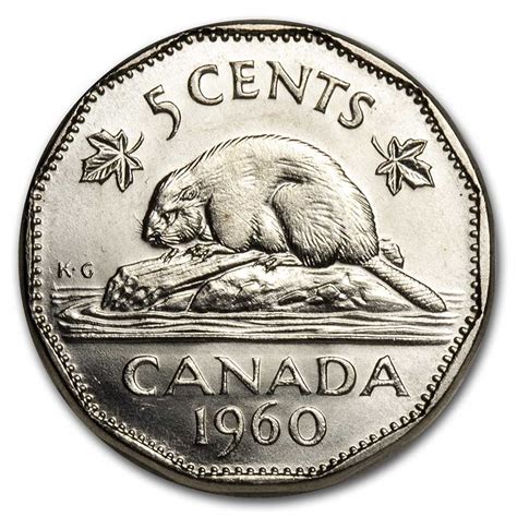 1960 Canadian Nickel Reverse