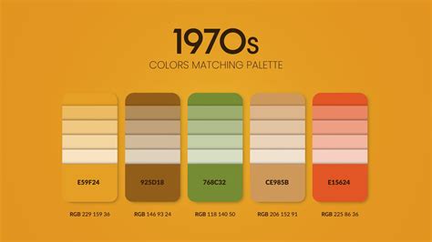 1970s Color Palette Inspiration