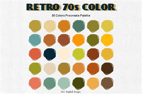 A Colorful Illustration of the 1970s Color Palette