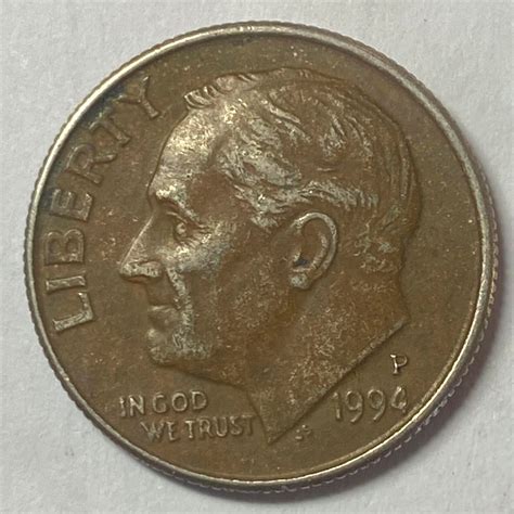 1994 P Dime Obverse