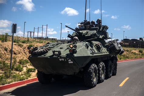 1st Light Armored Reconnaissance Battalion vehicles in action