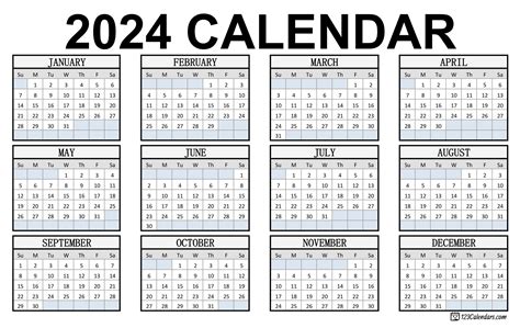 2024 Calendar