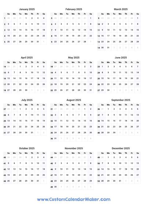 2025 calendar printable templates