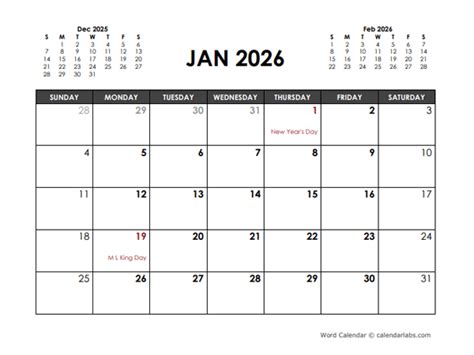 2026 Planner Calendar