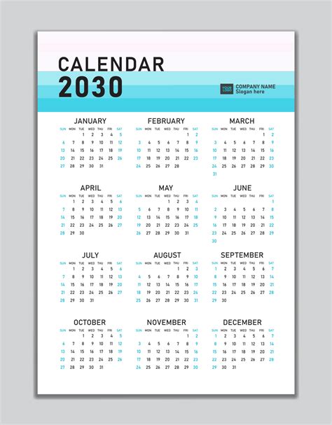 2030 Wall Calendars