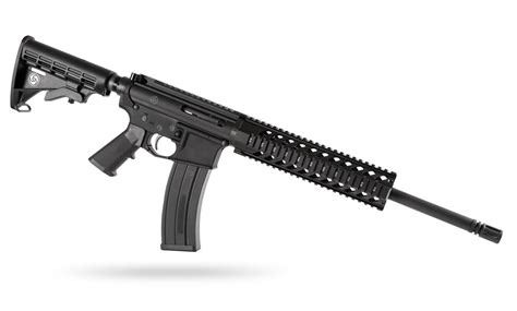 A.22 caliber AR-15 rifle with a tactical light