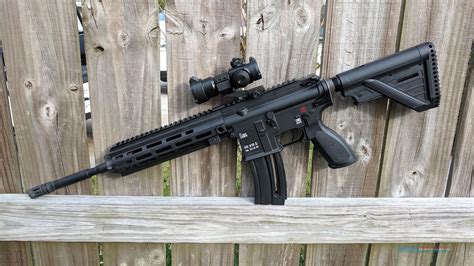 A.22 caliber AR-15 rifle with a folding stock