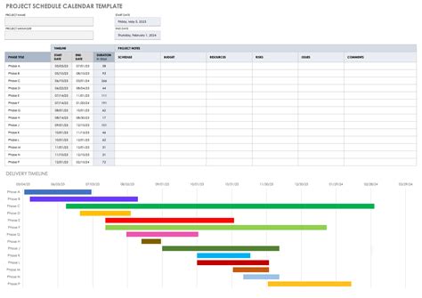 3 Month Calendar Template for Project Management