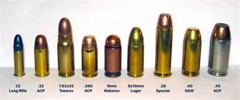 32 ACP and 9mm cartridges