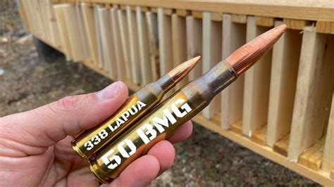 Comparison of 338 and 50 cal rifle cartridges