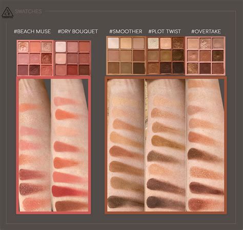 3CE Eyeshadow Palette Comparison