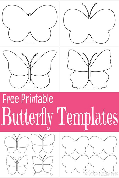 3D butterfly template