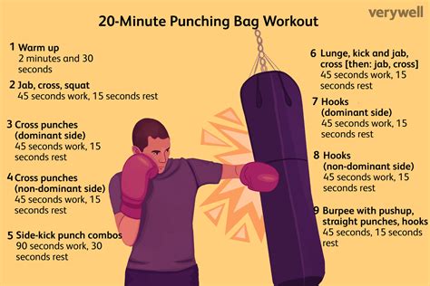 40-pound punching bag workout