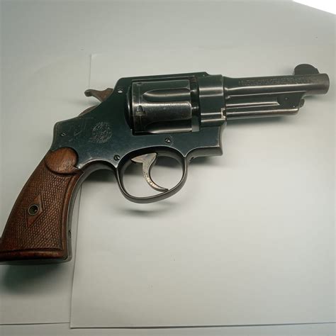 A historical image of a Smith & Wesson.44 Special revolver