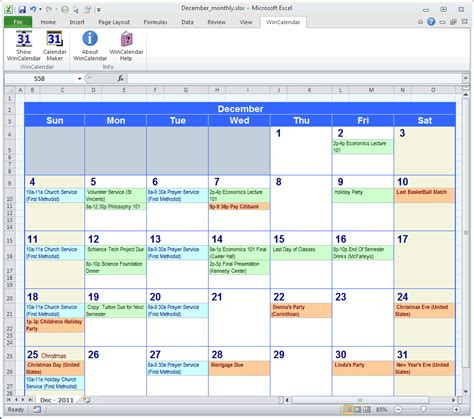 5 Nu Calendar Software