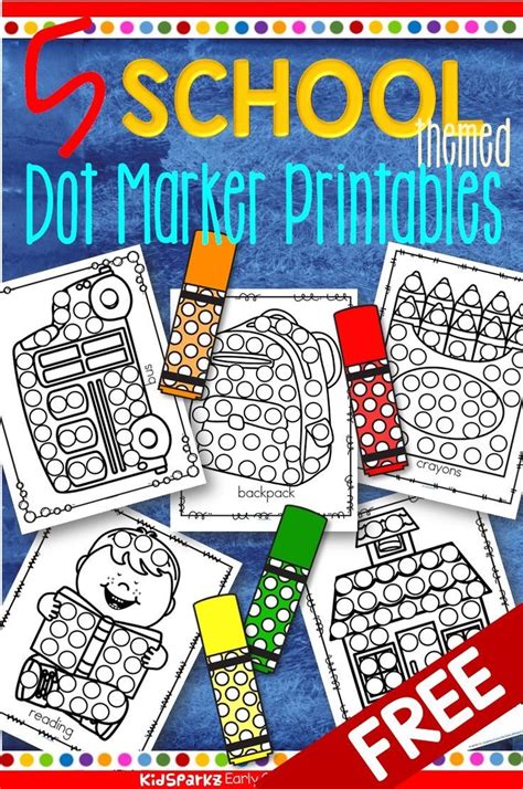 5 Dot Marker Printables Educational