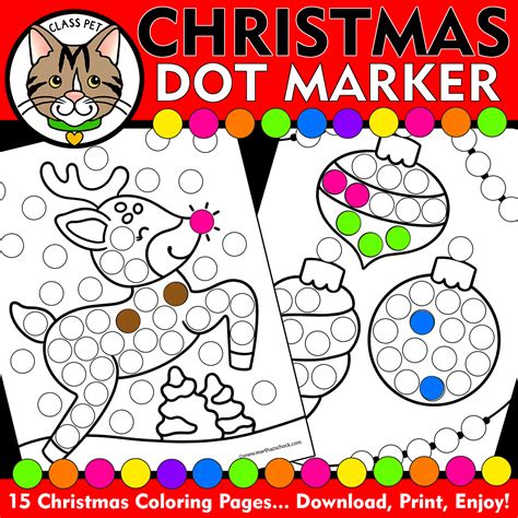 5 Dot Marker Printables Holiday