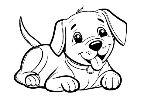 5 free dog coloring sheets