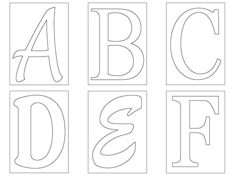 5 free letter stencil resources