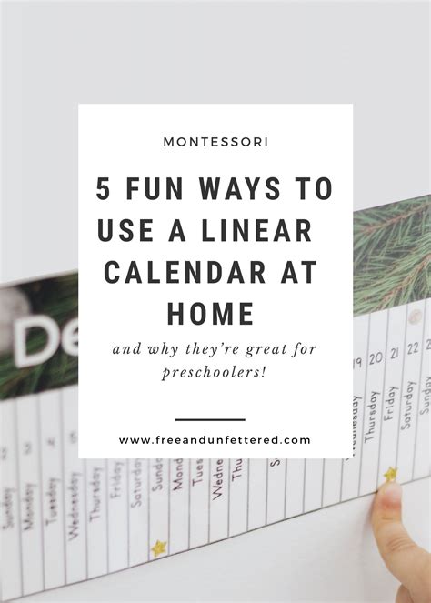 5 Ways to Use Linear Calendars Effectively