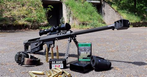 50 BMG rifle target shooting