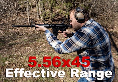 A target showing the effective range of the 5.56mm cartridge