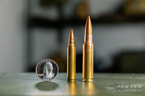 Shooter with 5.56mm rifle and 7.62mm rifle