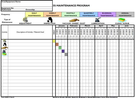 5S DHCS Calendar Template