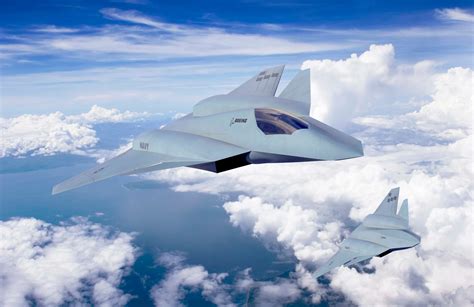 An artist's rendering of a 6th generation fighter jet's future