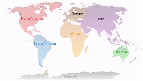 7-continent model map