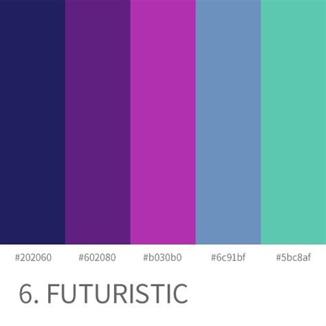 70s Futuristic Color Palette