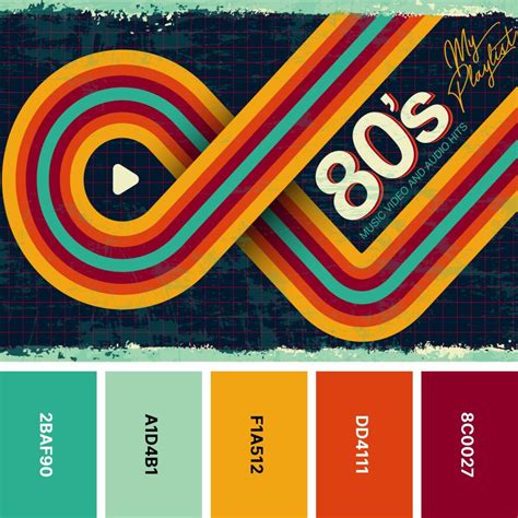 80s Color Palette Advertising