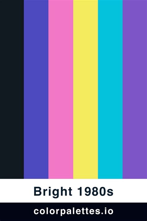 80s Color Palette Branding