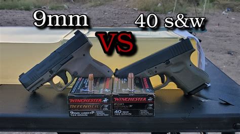 The ballistic performance of the 9mm S&W cartridge