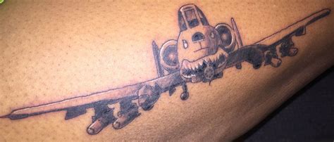 A-10 Thunderbolt Tattoo Design