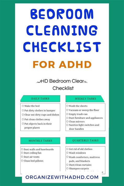 ADHD Room Cleaning Tips