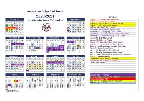 ASD 20 School Calendar