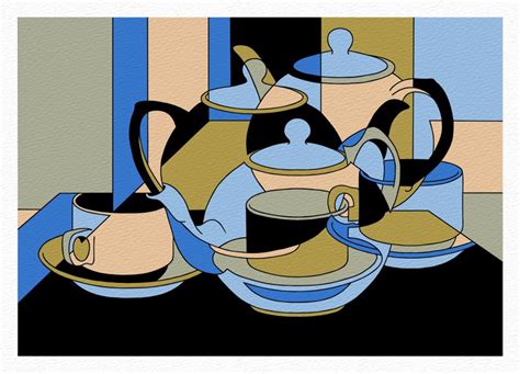 Abstract Art Tea Saucer