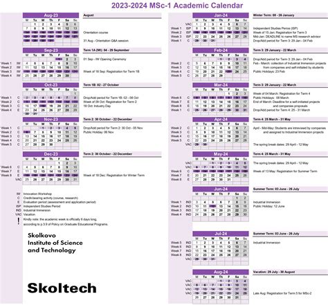 Adelphi Academic Calendar Image 3