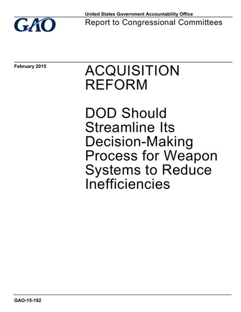 Acquisition Reform