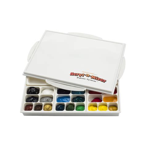 Acrylic Paint Palette with Multiple Compartments